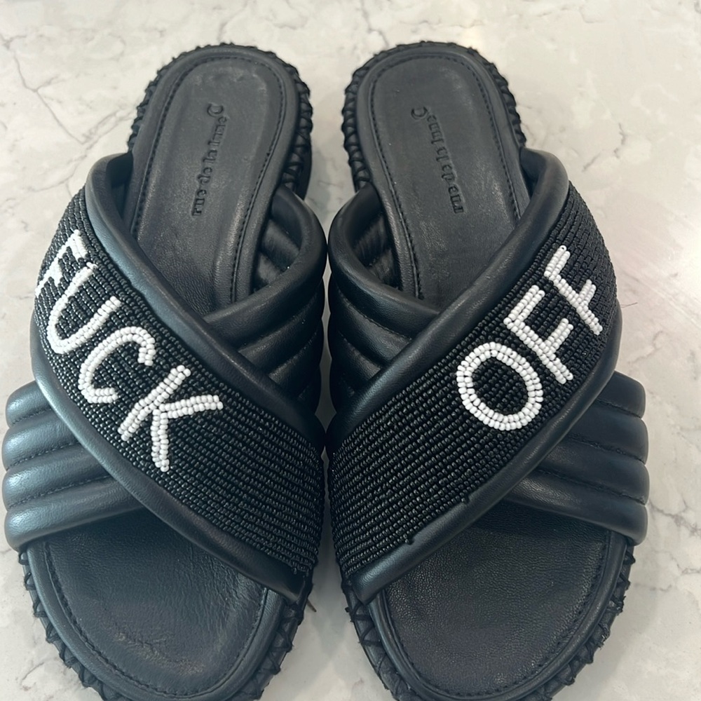 Rue De La Lune F*Ck Off Sandals